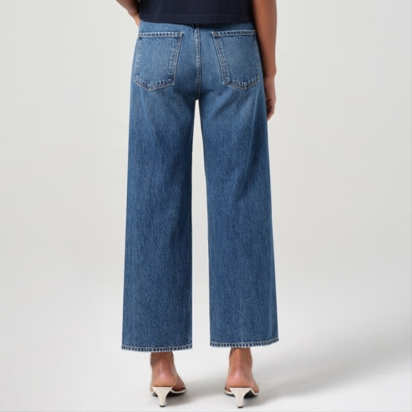 Agolde Ren In Control High Rise Wide Leg Denim Jeans A9191-1604 - Picture 2 of 15